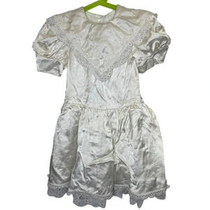 Gunne Sax dress Vintage flower girl wedding white lace size 5